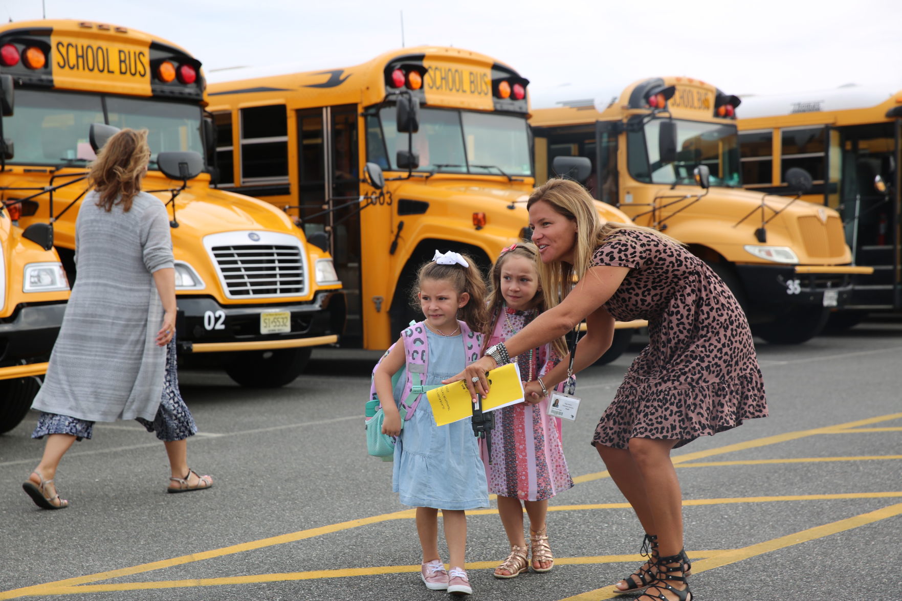 Egg Harbor Township students return for the first day of school Thursday, Sept. 5, 2019 at Slaybaugh Elementary School.